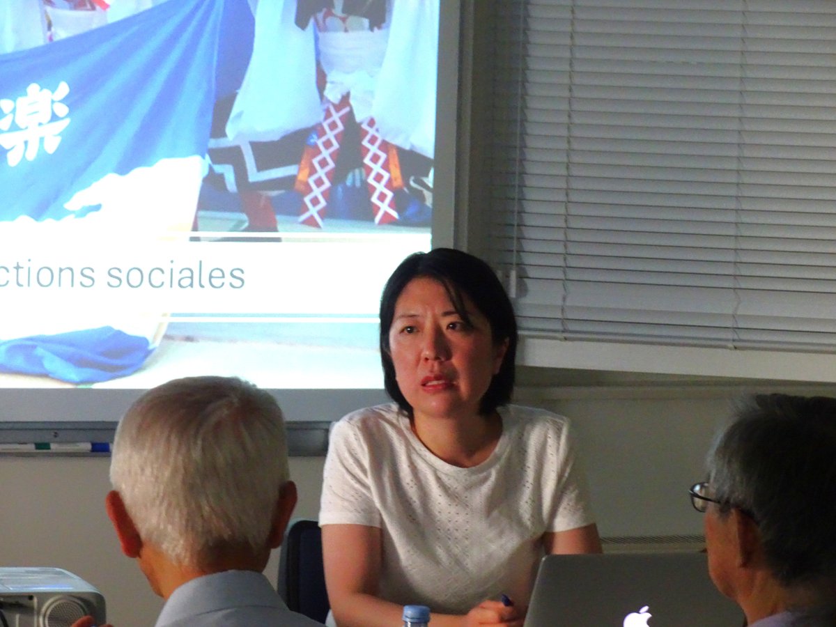 JspsStrasbourg's tweet image. An important intangible folk cultural property!
On June 24, Dr. Akiko HIRAI, CRCAO, gave a fascinating lecture at the Academic Seminar about Bitchu kagura: Danced and dramatized engagement with the deity Kōjin, oracles and community rituals. #JSPS #MUFJ