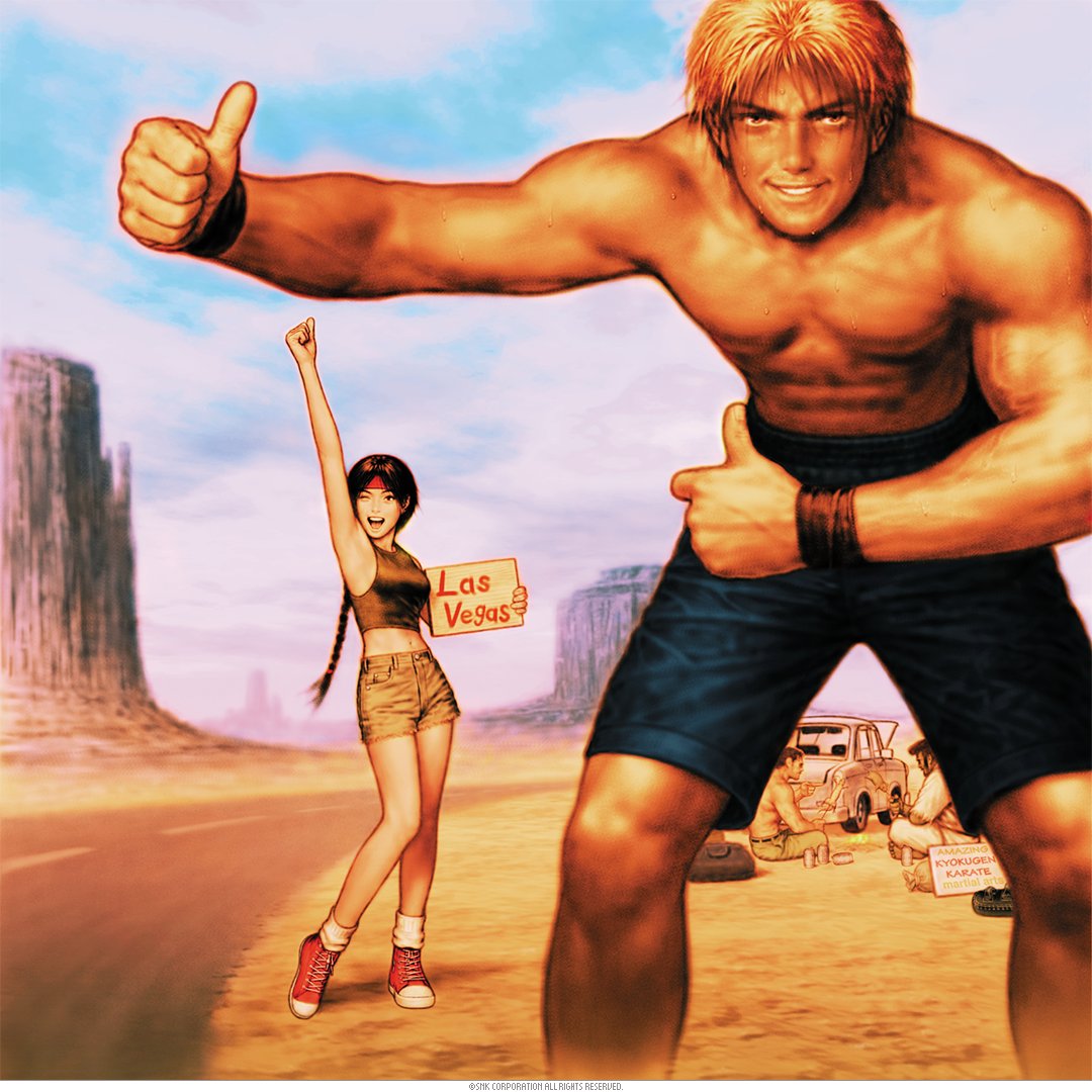 SNKPofficial's tweet image. Today is "Nice Day" in Japan! 👍
Ryo's sending you a triple thumbs-up of goodness! 👍👍👍
#SNK #ArtOfFighting