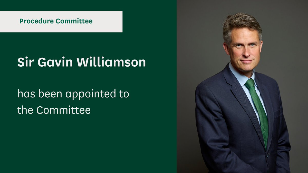 CommonsProcCom's tweet image. Welcome to our new committee member, @GavinWilliamson