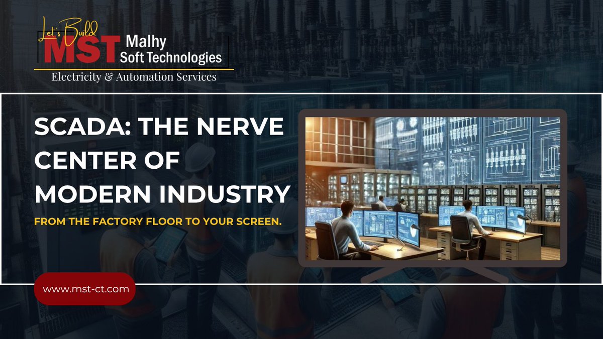 mstct2's tweet photo. #SCADA: The Nerve Center of #Modern_Industry

SCADA (Supervisory #Control and #Data_Acquisition) is the system that connects you to your entire industrial process — from the #factory floor to your screen.
📨info@mst-ct.com
#MST https://t.co/IiKGrmcOHc