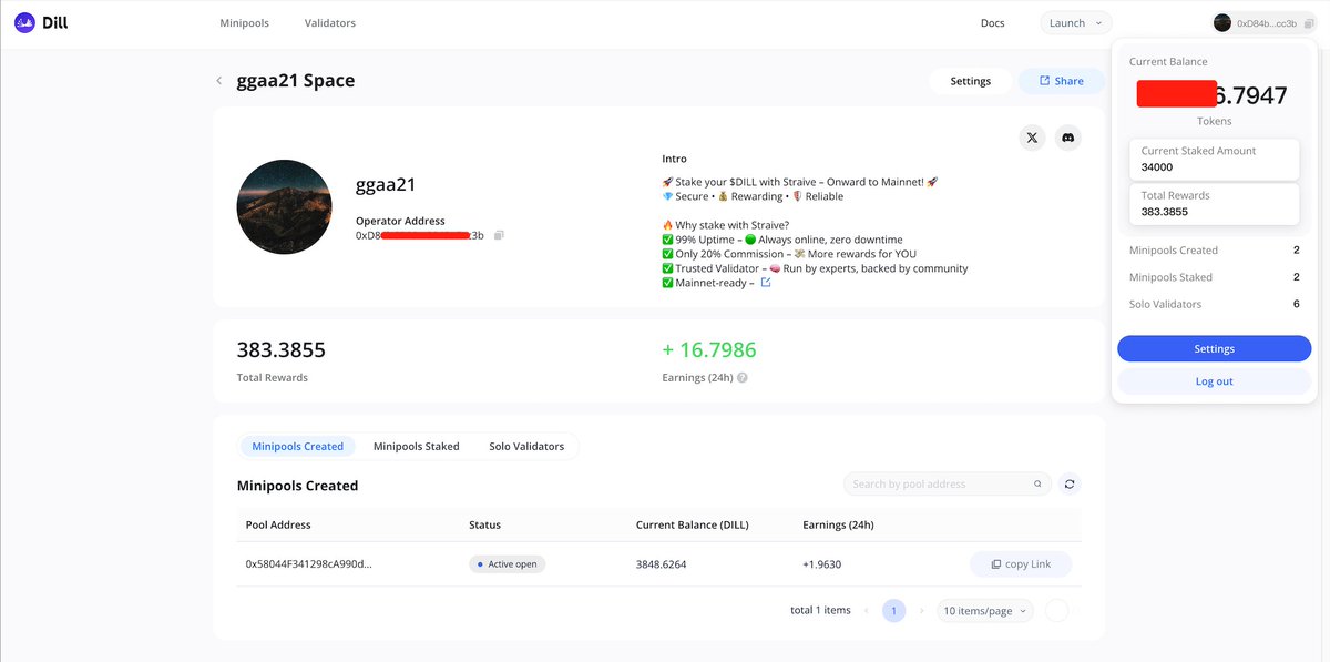 Big update to our Minipool Management page
We’re excited to announce a major update to our Minipool Management page, designed to empower all node operators and pool owners:

🔹 Streamlined Node Management
Access your personal space via the top-right icon to view all your active