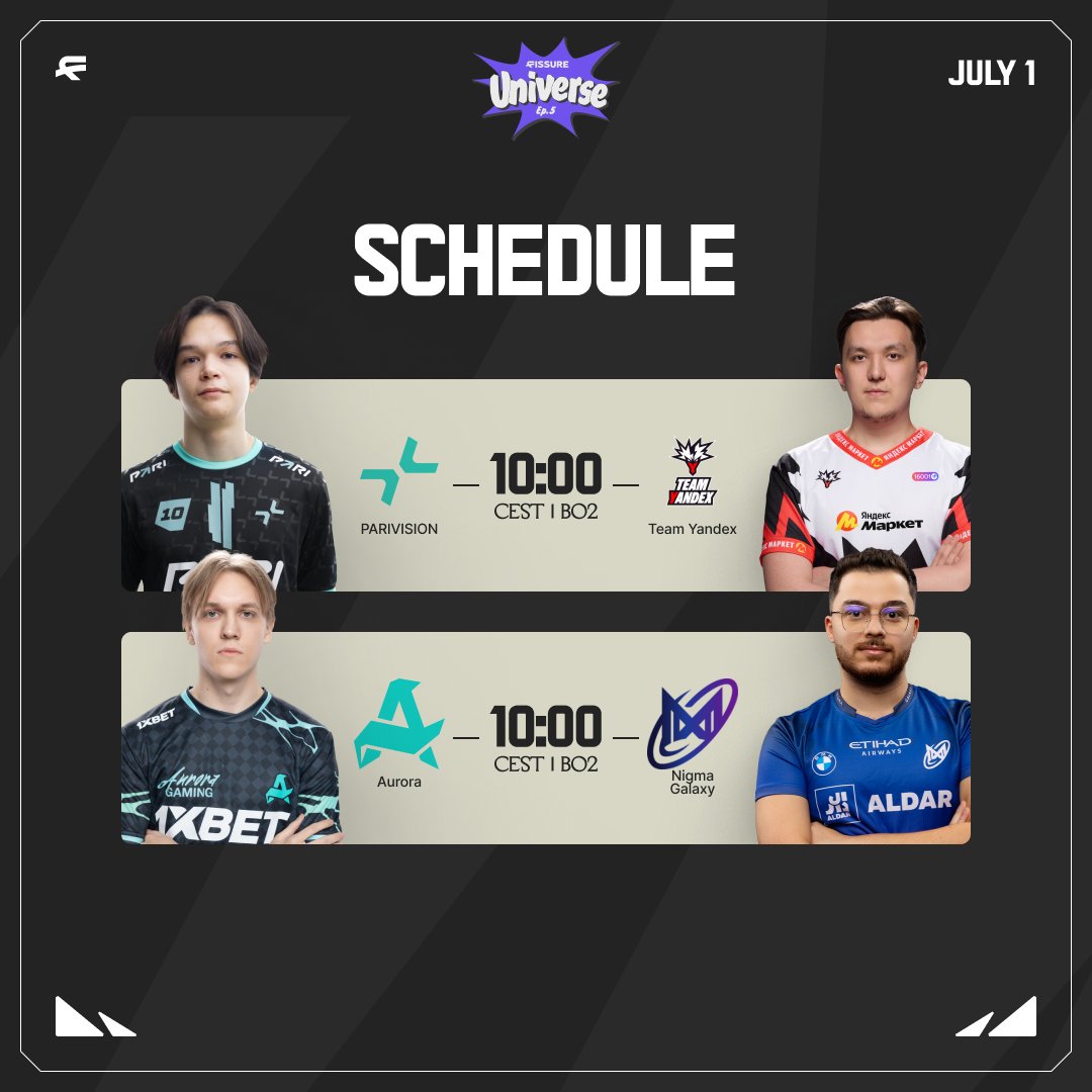 The Main Stage of FISSURE Universe Ep. 5 is about to begin 🔥

The action begins soon with the first matches 👇

Exclusively on @kickstreaming
Stream A — kick.com/fissure_dota_en
Stream B — kick.com/fissure_dota_e…
