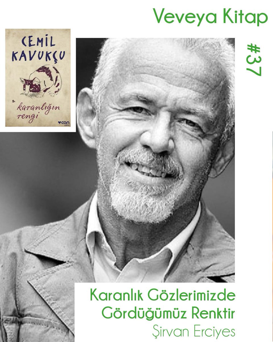 Veveya (@veveyanet) on Twitter photo Şirvan Erciyes, Cemil Kavukçu’nun “Karanlığın Rengi” adlı öykü kitabını inceledi: Karanlık Gözlerimizde Gördüğümüz Renktir.
<a href="/sirvvann/">Şirvan Erciyes</a> <a href="/canyayinlari/">Can Yayınları</a> veveya.net/veveya-kitap/v… Şirvan Erciyes, Cemil Kavukçu’nun “Karanlığın Rengi” adlı öykü kitabını inceledi: Karanlık Gözlerimizde Gördüğümüz Renktir.
<a href="/sirvvann/">Şirvan Erciyes</a> <a href="/canyayinlari/">Can Yayınları</a> veveya.net/veveya-kitap/v…