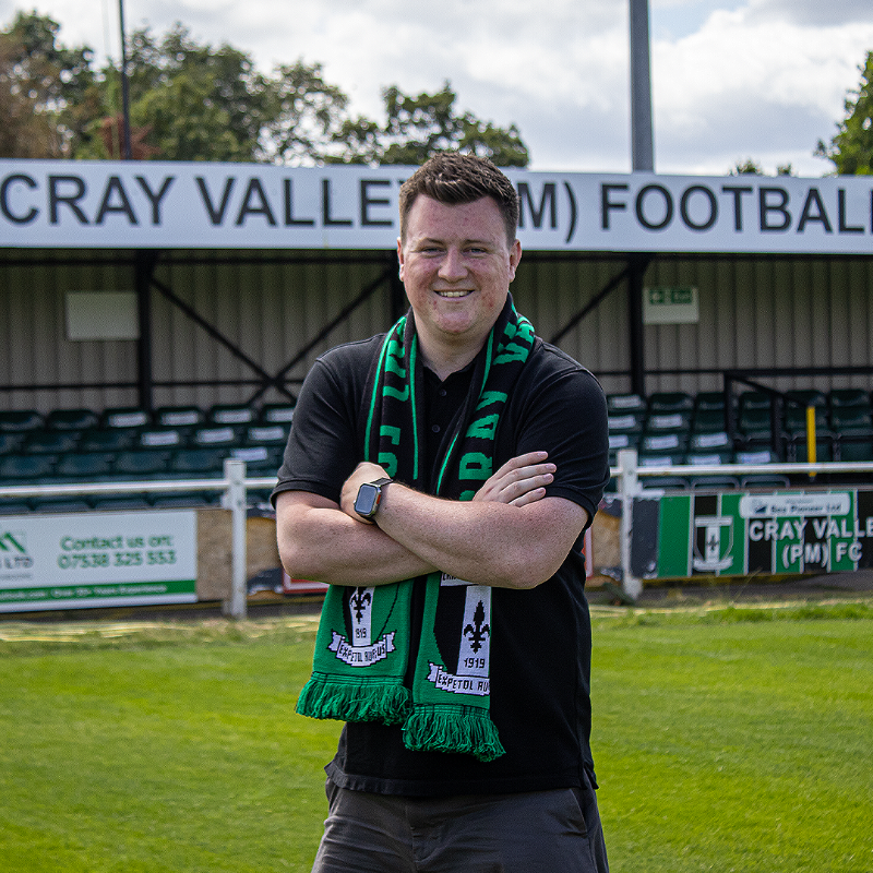 CrayValleyPM's tweet photo. 💼 New face on the committee 🤝

We are delighted to welcome Aaron Flanagan officially onto the Club's committee, in a role which will primarily see him oversee the press, media and communication output.

Welcome, @aaronflan 🟢⚫