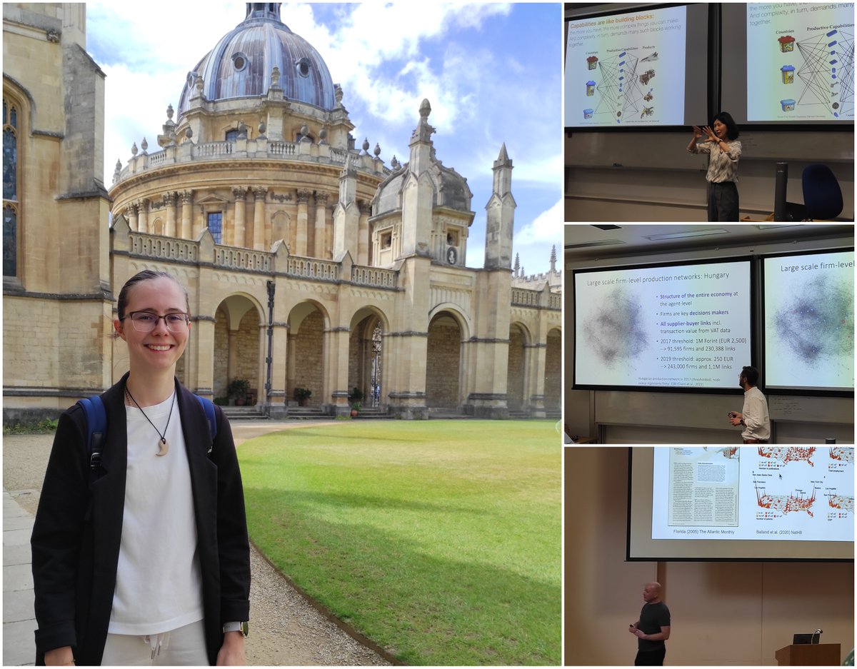 BraunEmese's tweet image. An incredible experience at Oxford, I'm grateful for the opportunity to learn in such a historic and inspiring environment. Thank you @OxfordEconNet for the unforgettable week and for the inspiring and exciting lectures!🎓📚🇬🇧
#networks  #complexity #science #oxford