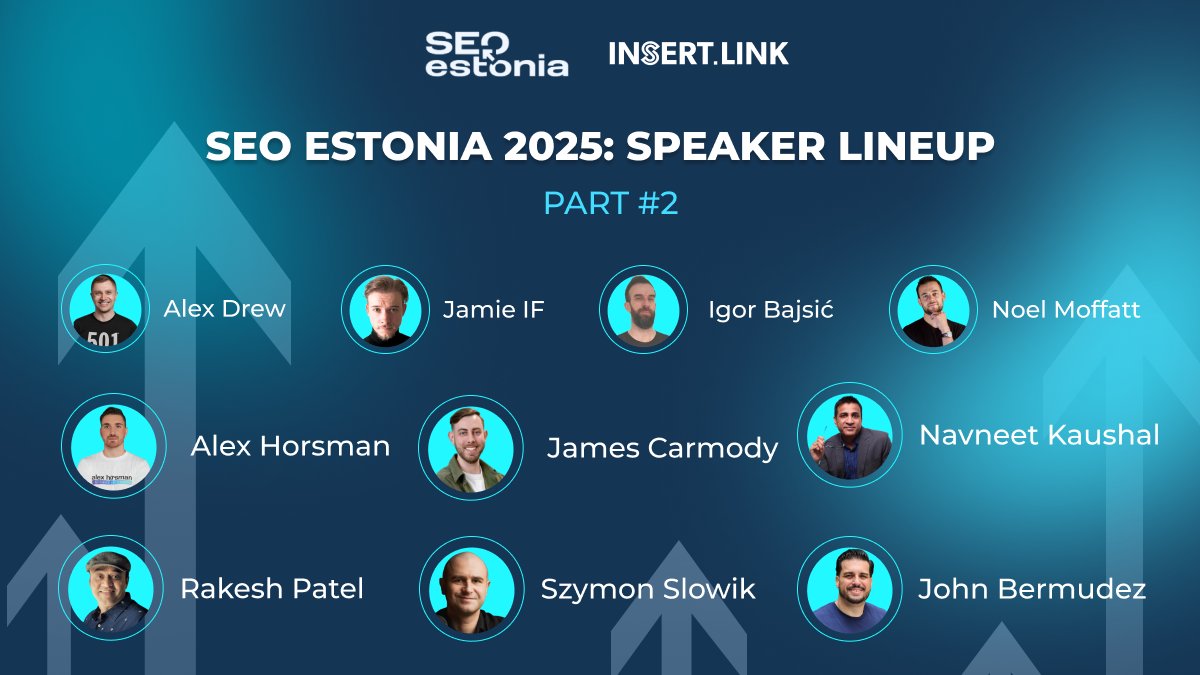 Part 2 of the #SEOEstonia Speaker Lineup is here! 👇🏻

Even more industry pros are joining the stage. Expect useful tactics, sharp insights, and plenty of constructive talk.

1. Rakeshkumar Patel 
Founder of LabsMedia and Space-O Technologies. Known for 10 successful exits and