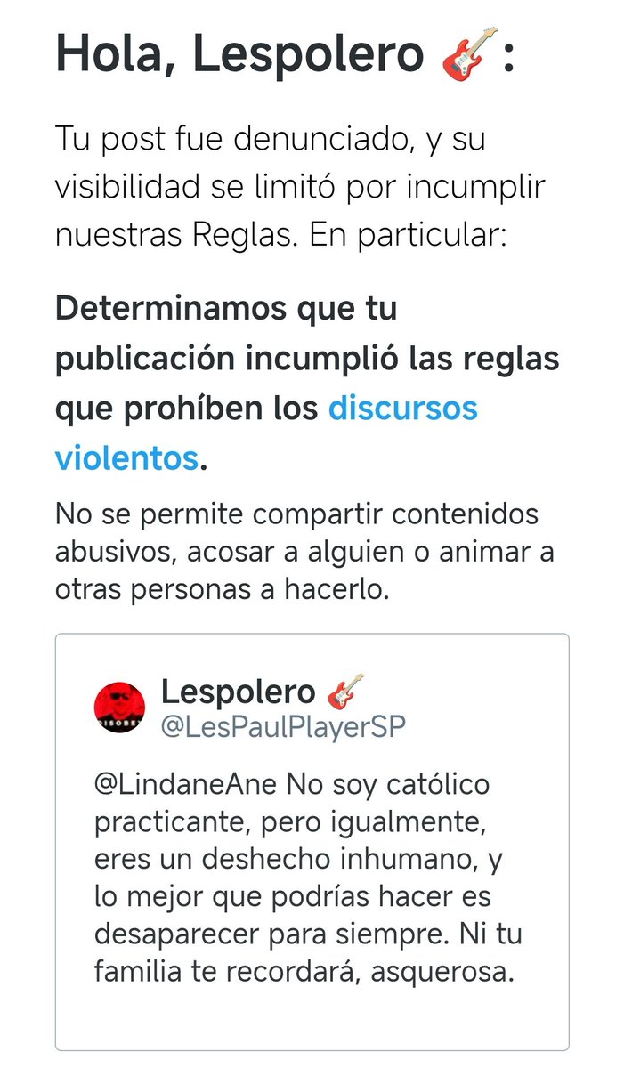 LesPaulPlayerSP's tweet image. No lo pienso borrar 🖕🏼