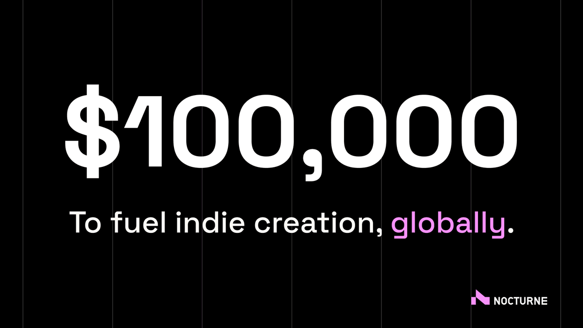 we just unlocked $100k to support indie builders.

join batch w25, it starts on September 15th.
👉 nocturne.build

drop a 🔥 if you're building. show us who you are!