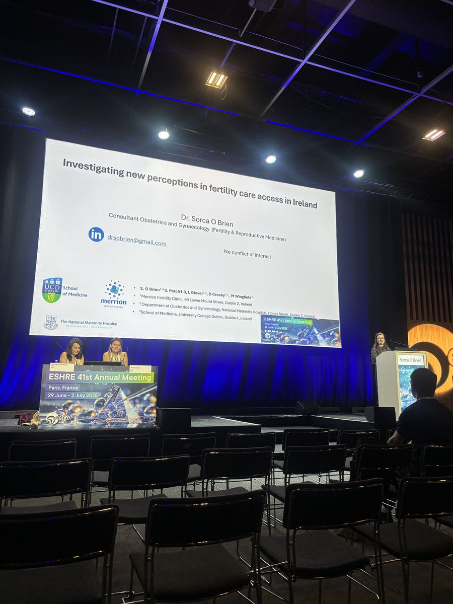 ProfFMcAuliffe's tweet image. #ESHRE2025 @HerNameIsSorca presents #Ireland journey towards #FertilityCare @ucddublin @UCDMedicine #MerrionFertilityClinic