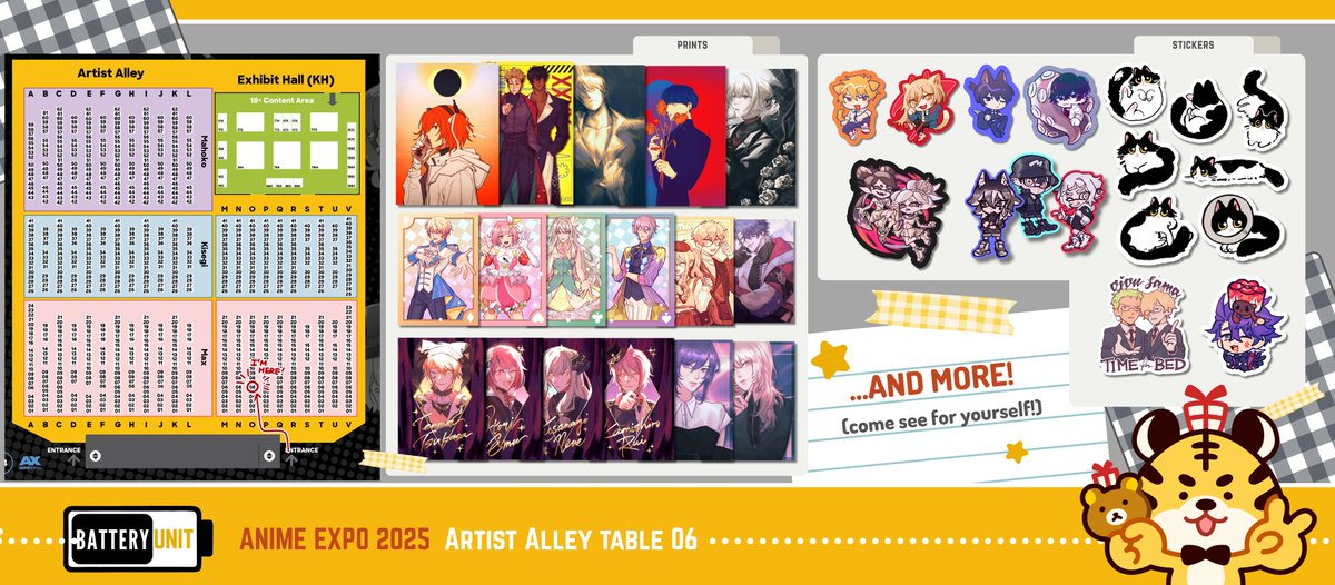 ✨#AX2025 CATALOG✨

hihiii!! excited to debut new merch + also retiring some things, so come get them while you can! 

‼️stamp rallies + more merch in replies! thanks for peeking💛see you there!

#AX2025ArtistAlley #AXArtistAlley2025 #AXCatalog #AXCatalog2025