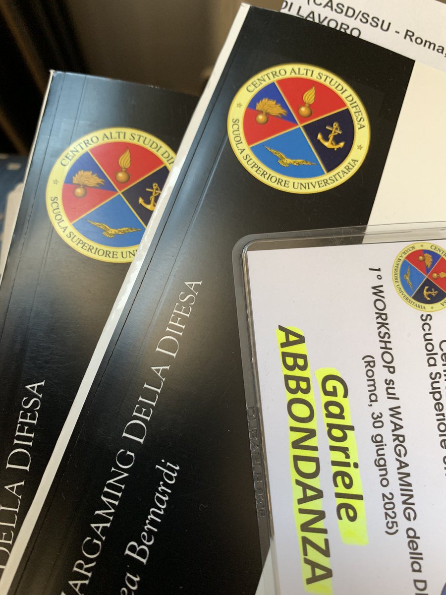 Dr_G_Abbondanza's tweet image. Wargaming day at #CASD 🗺️ ♟️ 🎲
Thanks to @Bernardi_UK and all the organisers for a very illuminating event!
