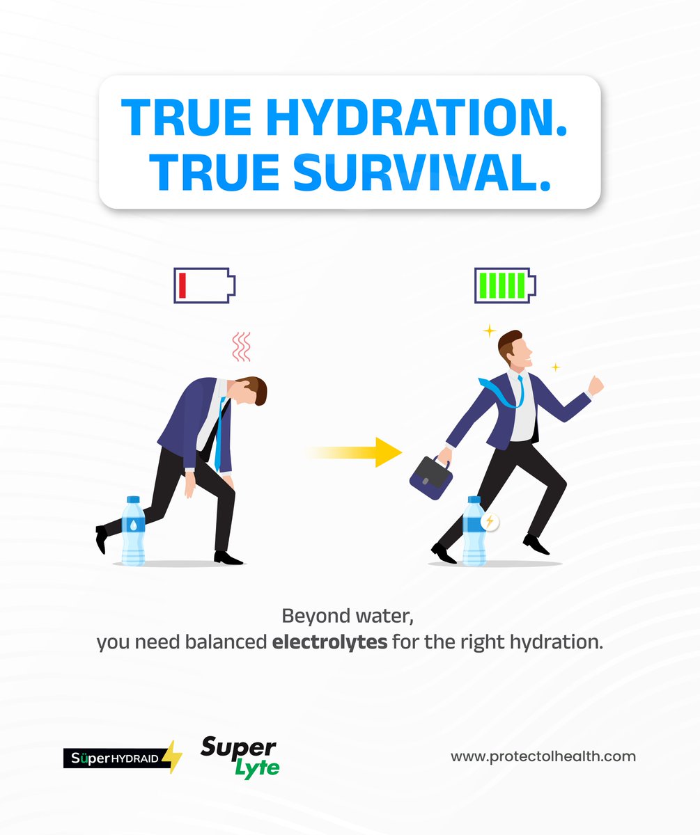 protectolhs's tweet photo. Just water? Not enough. 💧
For real energy, focus, and stamina, you need electrolytes.
Because hydration isn’t just about quenching thirst, it’s survival.
⚡ #StayCharged #StayHydrated #middaybreak #workersafety #workplacesafety #BeatTheHeat https://t.co/av4ZusFlDd
