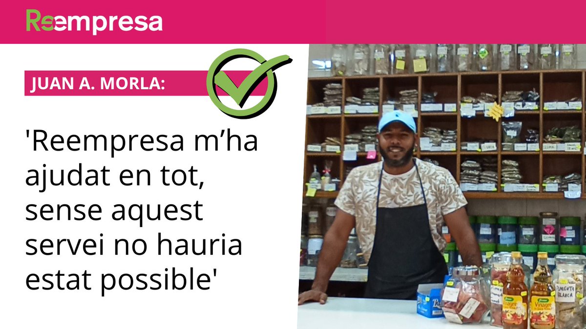 🌿😃👍Juan Alberto Morla es va fer amb l’Herboristeria J. Rafart, la parada núm. 178-179 del Mercat Central de Sabadell, i ens explica com li ha anat el procés de transmissió amb Reempresa. 

👀Llegeix la seva experiència a sabadellempresa.cat/index.php?opti…

#Reempresa <a href="/Reempresa/">Reempresa</a>