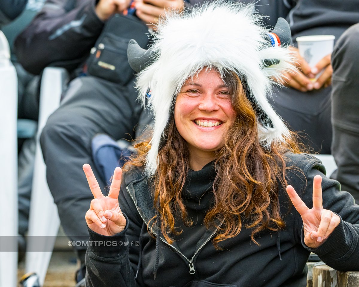 Some great headwear from these French, I assume, TT supporters.  I spotted them at Braddan then at Bedsted and couldn't resist taking a pic or two.  You could say they were uddderly loving the TT and were moooved by the action they witnessed #iomtt #iomttraces #ttraces #iomtt