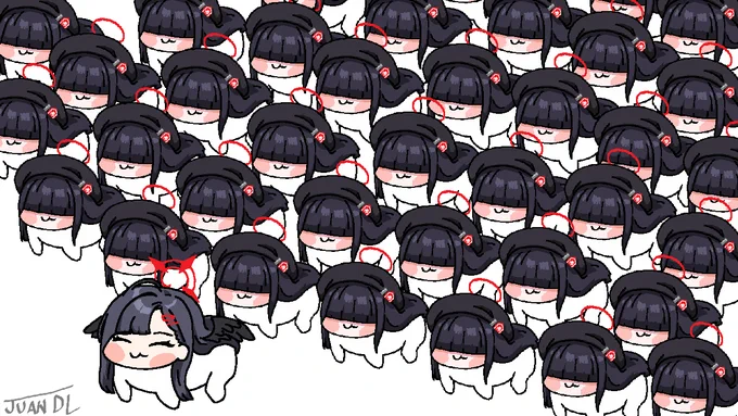 Ichika doro and an army of JTF Mob doros #ブルアカ