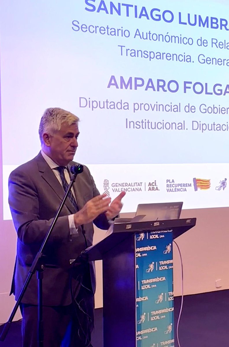 GVA Gobierno Abierto (@gvagovernobert) on Twitter photo 🗣️El SA de Relaciones Institucionales y Transparencia, <a href="/LumbrerasPelaez/">Santiago Lumbreras Peláez</a>, destaca que la transparencia “es una herramienta clave para fortalecer la confianza ciudadana en las instituciones, especialmente en contextos de emergencia”.
#TransparenciaLocalDana 🗣️El SA de Relaciones Institucionales y Transparencia, <a href="/LumbrerasPelaez/">Santiago Lumbreras Peláez</a>, destaca que la transparencia “es una herramienta clave para fortalecer la confianza ciudadana en las instituciones, especialmente en contextos de emergencia”.
#TransparenciaLocalDana