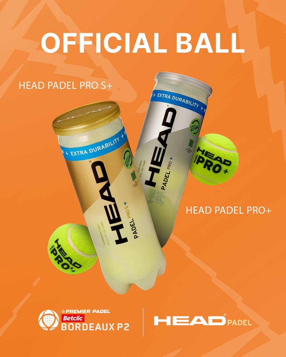 HEAD_PADEL's tweet image. We are delighted to be the official ball and racquet of the #BordeauxPremierPadelP2 🎾. 

Estamos encantados de ser la pelota y pala oficial del #BordeauxPremierPadelP2🎾.

#HEADPadel l #PremierPadel l #OfficialBall l #OfficialRacquet