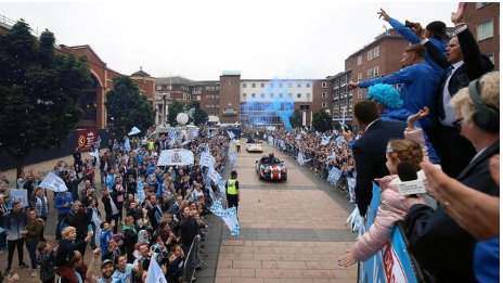 Sky Blues League two promotion parade through Broadgate 30th May 2018