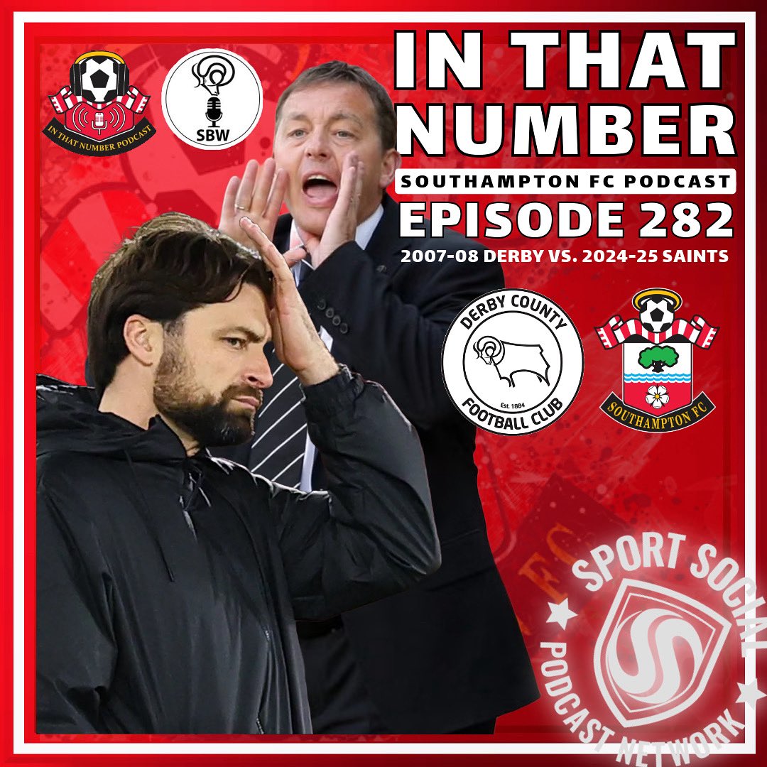 #InThatNumber 2️⃣8️⃣2️⃣

<a href="/84RayOfSunshine/">Ray Hunt</a> <a href="/moscowmush/">Saint Kevin</a> debate with <a href="/SteveBloomerPod/">Steve Bloomer’s Washing</a> over 2007-08 &amp; 2024-25 seasons

Which season was better? 

Let battle commence 🔴🆚⚪️

#SaintsFC | #southamptonfc | #WeMarchOn | #DerbyCounty #DCFC