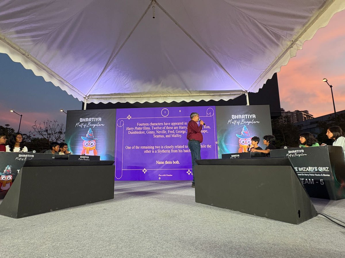 No flying brooms, no problem.🧙‍♂️

On May 4, 2025, Bhartiya Mall turned magical as 100+ teams battled it out at The Wizards’ Quiz.

Spells, houses, Hindi incantations - we had it all.

The buzz was real. The Hogwarts Express had definitely left the station.

#NexusConsulting #Quiz