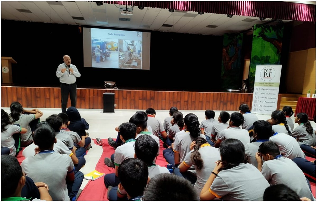 Kam Foundation (@kam_foundation) on Twitter photo More than a workshop - A movement in motion!
The Kalyani School & Kam Foundation engaged 220+ young minds to honour Sanitation Soldiers - the silent heroes who keep our cities clean.
Stories, Empathy & A pledge of dignity.
Respect begins young.
#SanitationHeroes #DIGNITY More than a workshop - A movement in motion!
The Kalyani School & Kam Foundation engaged 220+ young minds to honour Sanitation Soldiers - the silent heroes who keep our cities clean.
Stories, Empathy & A pledge of dignity.
Respect begins young.
#SanitationHeroes #DIGNITY