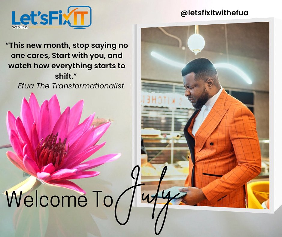 letsfixwithefua's tweet image. New Month. New Mindset.
Stop doubting your worth.
You’re alive, and that’s proof you’re not forgotten.
Care for yourself like someone who matters,
Because you do.

#EfuaTheTransformationalist #LetsFixItWithEfua #NewMonthWisdom #MindShift #StartWithYou #SelfWorth #NewMonthNewYou
