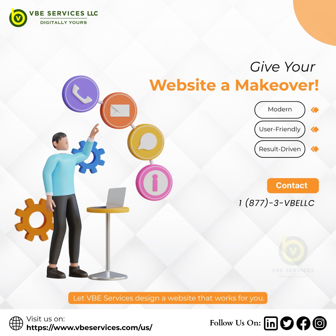 Vbeservice's tweet photo. Still stuck with a dial-up era website?
Let VBE Services transform your online presence with sleek, modern designs that convert visitors into customers.
👉Ready for the upgrade?
#VBEServices #WebsiteMakeover #ModernWebDesign #ResponsiveDesign #LeadGeneratingWebsites https://t.co/QgmjjTSjaS