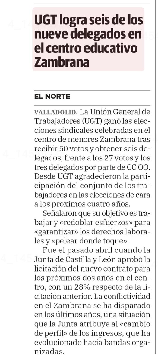 UGT_SP_CYL's tweet photo. Agradecemos la confianza que nos muestran los trabajadores de Zambrana. Seguiremos trabajando por ellos como hasta ahora. #elnortedecastilla https://t.co/L4XIF95xdt