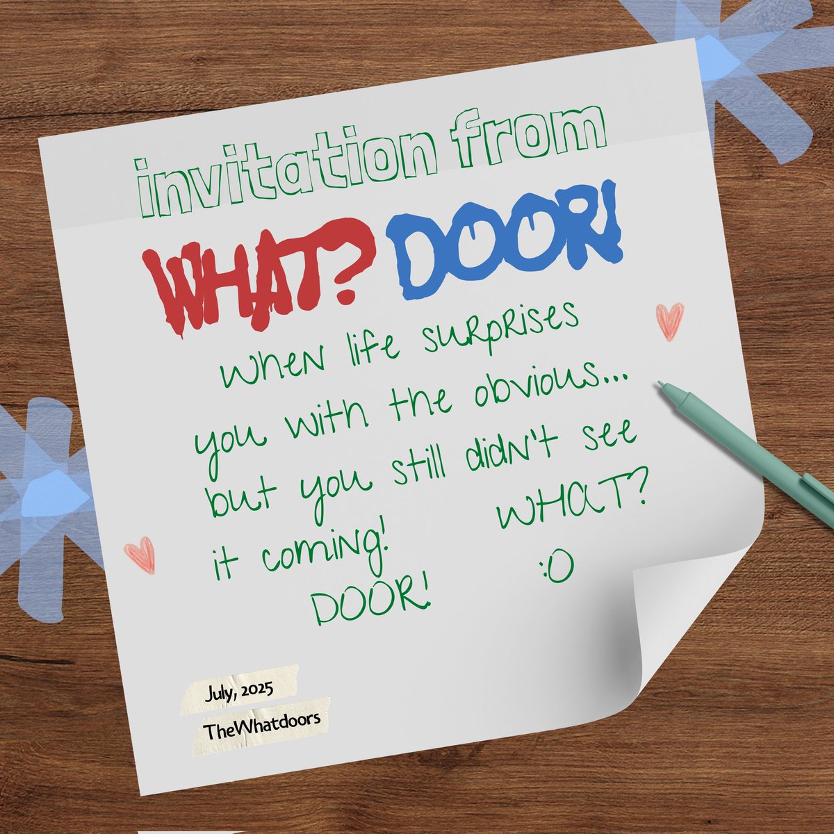 Life’s full of surprises behind every door! 🚪What door will you open?