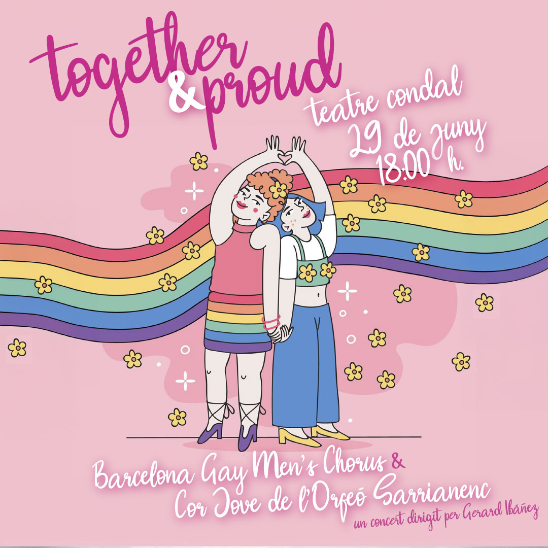 🎤🏳️‍🌈 <a href="/barcelonagmc/">Barcelona Gay Men's Chorus</a> i el <a href="/CorJovedelOS/">Cor Jove de l'Orfeó Sarrianenc</a> van presentar l'espectacle '𝑻𝒐𝒈𝒆𝒕𝒉𝒆𝒓 &amp; 𝑷𝒓𝒐𝒖𝒅' al <a href="/Teatre_Condal/">Teatre Condal</a> per celebrar la diversitat amb una sola veu: la de l'orgull❗️
  
🗣️ Ángel Hurtado

🔊Recupera l'#𝔼ℕ𝕋ℝ𝔼𝕍𝕀𝕊𝕋𝔸 
🔗#PodCast 👉rtve.es/a/16642929/
#LGTBIQ+