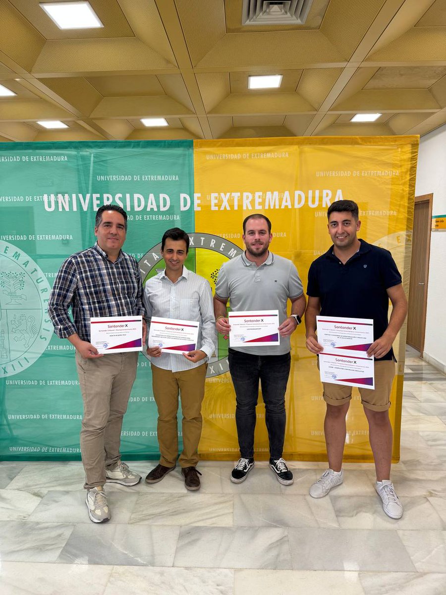 SPILab (@spilabuex) on Twitter photo SPILab en los Santander X Awards 🏆
Orgullosos de anunciar que hemos ganado varios premios en los Santander X Awards, tanto en la categoría de Proyectos Emprendedores como en la de Startup Universitaria.
<a href="/SantanderX/">Santander X</a> <a href="/SocialUex/">Consejo Social UEX</a> SPILab en los Santander X Awards 🏆
Orgullosos de anunciar que hemos ganado varios premios en los Santander X Awards, tanto en la categoría de Proyectos Emprendedores como en la de Startup Universitaria.
<a href="/SantanderX/">Santander X</a> <a href="/SocialUex/">Consejo Social UEX</a>
