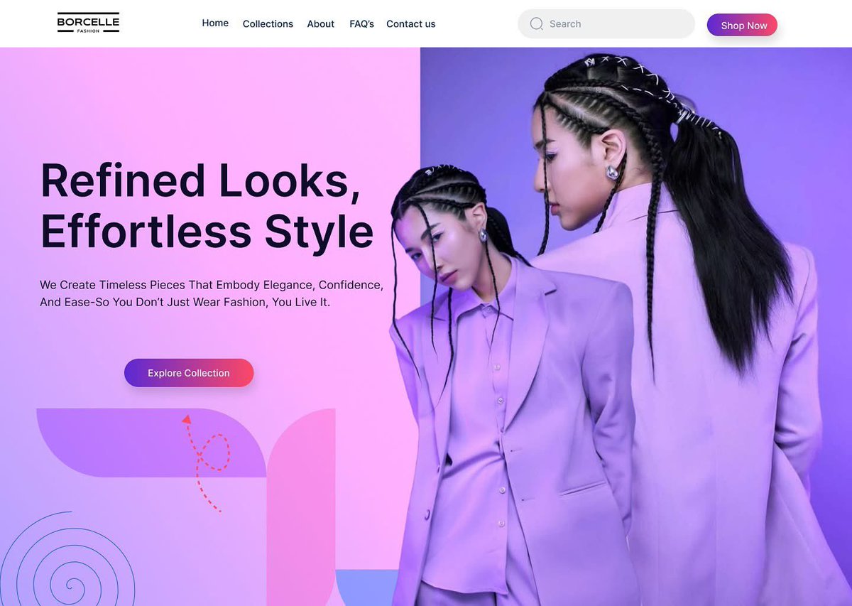 your_tecksis's tweet image. Day 24/30 – Fashion Brand Hero Section Design
Crafted a hero section for a modern fashion brand. The design blends style with minimalism to capture attention and highlight brand identity at first glance.
#dailyuidesign #uidesignchallenge #fashionbrand #herosection #webdesign