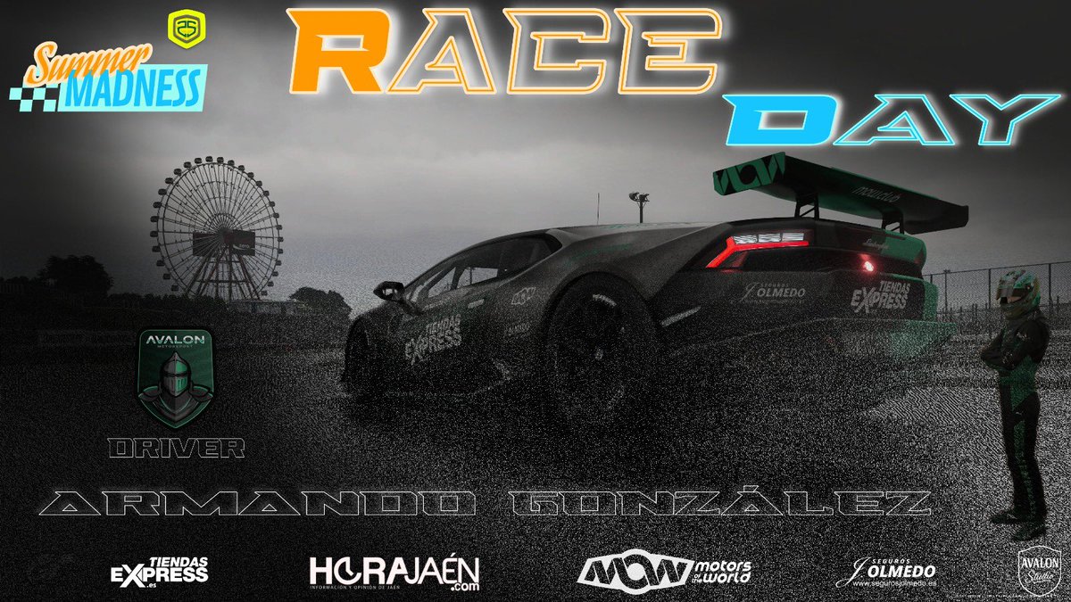 Avalon Motorsport (@avalon_msport) on Twitter photo 🏁Race Day🏁 by <a href="/Mach25Gaming/">Mach25 Gaming</a>
⚔️🔥 ¡Hoy da comienzo el juego , hoy empieza lo complicado !
Hoy es día de carrera en el campeonato #SummerMadness 🏁
⏰ A las 20:00, la pista se convierte en un campo de guerra y <a href="/AVA_aramando_16/">AVA_aramando_16</a> está preparado para sudar tinta verde.
Desde lo 🏁Race Day🏁 by <a href="/Mach25Gaming/">Mach25 Gaming</a>
⚔️🔥 ¡Hoy da comienzo el juego , hoy empieza lo complicado !
Hoy es día de carrera en el campeonato #SummerMadness 🏁
⏰ A las 20:00, la pista se convierte en un campo de guerra y <a href="/AVA_aramando_16/">AVA_aramando_16</a> está preparado para sudar tinta verde.
Desde lo