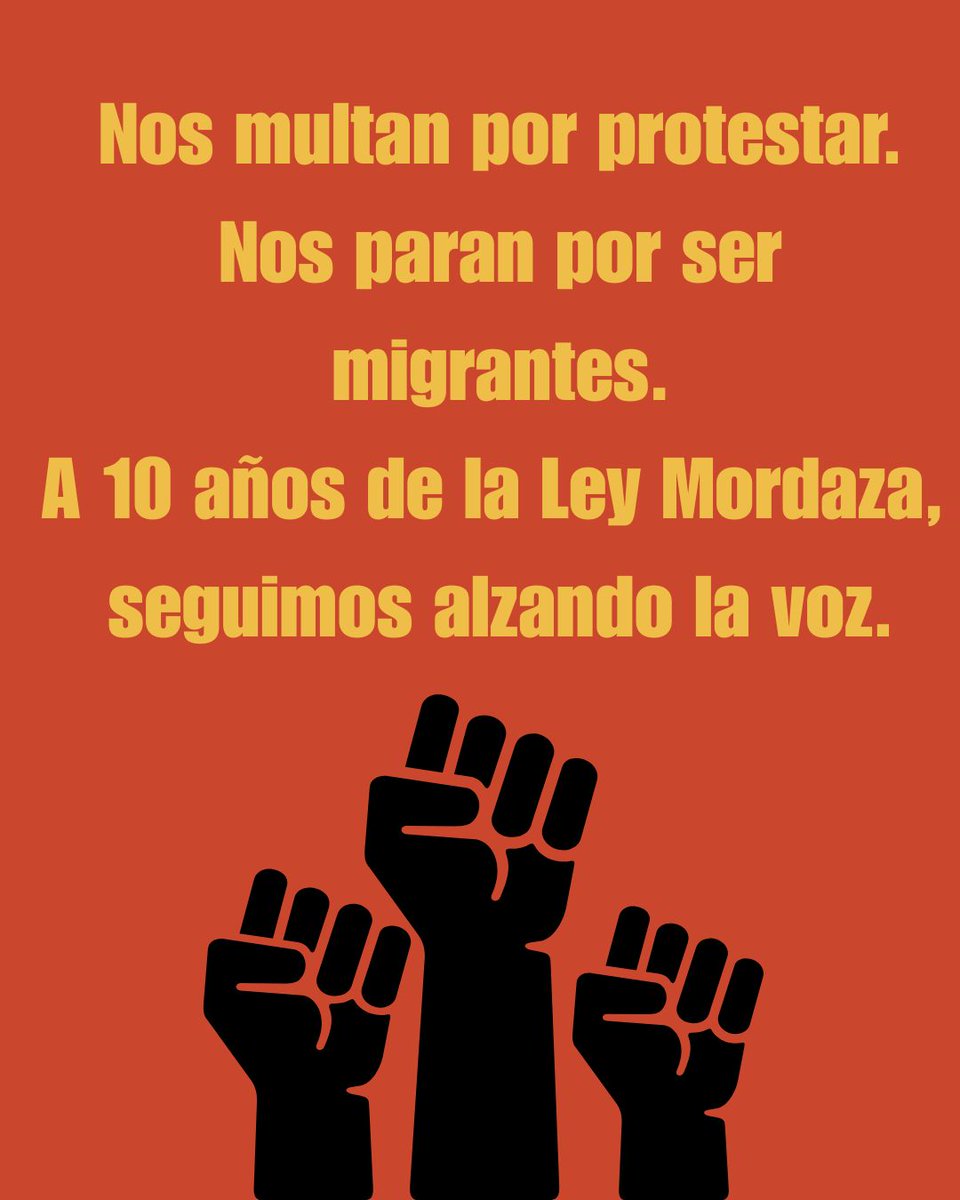 Nosomosdelito's tweet image. Reclamamos reconocer de forma clara y explícita el racismo y sus múltiples manifestaciones, como lo son el antigitanismo o la islamofobia  institucional de Administraciones públicas, autoridades políticas y FCSE. #ParadElRacismo  #10AñosDeMordazasBasta @sumar @gpscongreso