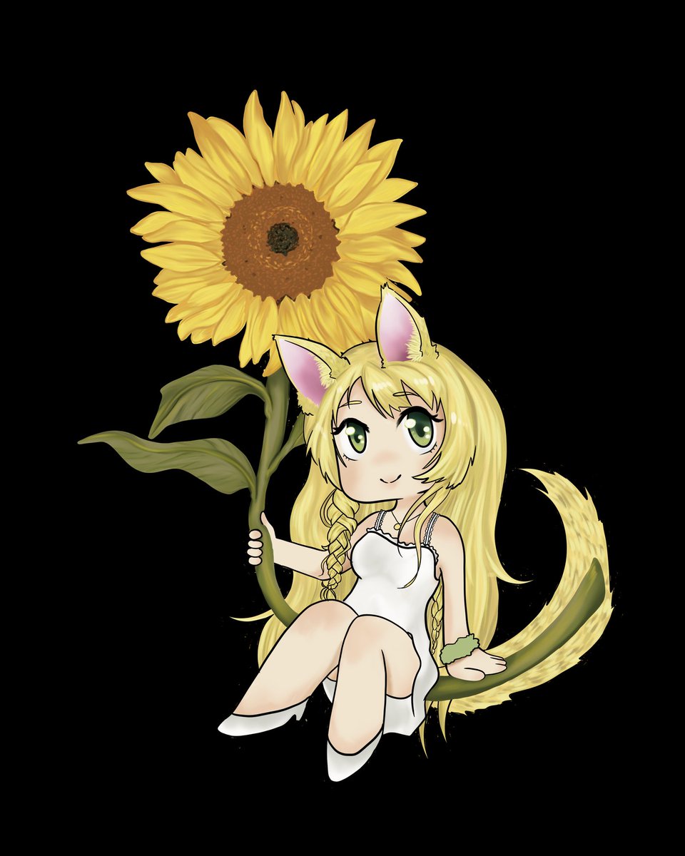 WickedBicked's tweet image. Qte bbys from @OmOnekoVN
Think I will redo Claws since she dosent fit the others. Maybe make her hold the sunflower head.
She's the cutest tho 🌻
