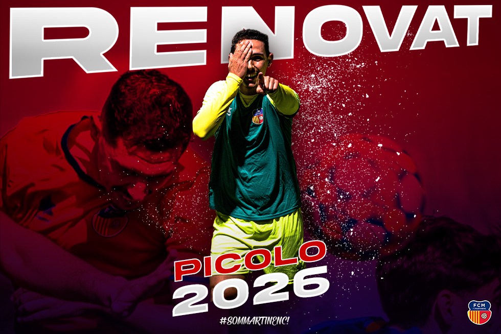 FC Martinenc (@martinenc) on Twitter photo 🤝 Adrián Navarro 'Picolo renova amb el #FCMartinenc!
✅ Serà la seva 3a temporada
📈 47 partits oficials
⚽️ 4 gols
🤜🤛 Continuem junts, <a href="/5Picolo/">Adrian Navarro (PICOLO)</a>!
#SomMartinenc #futbolcat 🤝 Adrián Navarro 'Picolo renova amb el #FCMartinenc!
✅ Serà la seva 3a temporada
📈 47 partits oficials
⚽️ 4 gols
🤜🤛 Continuem junts, <a href="/5Picolo/">Adrian Navarro (PICOLO)</a>!
#SomMartinenc #futbolcat