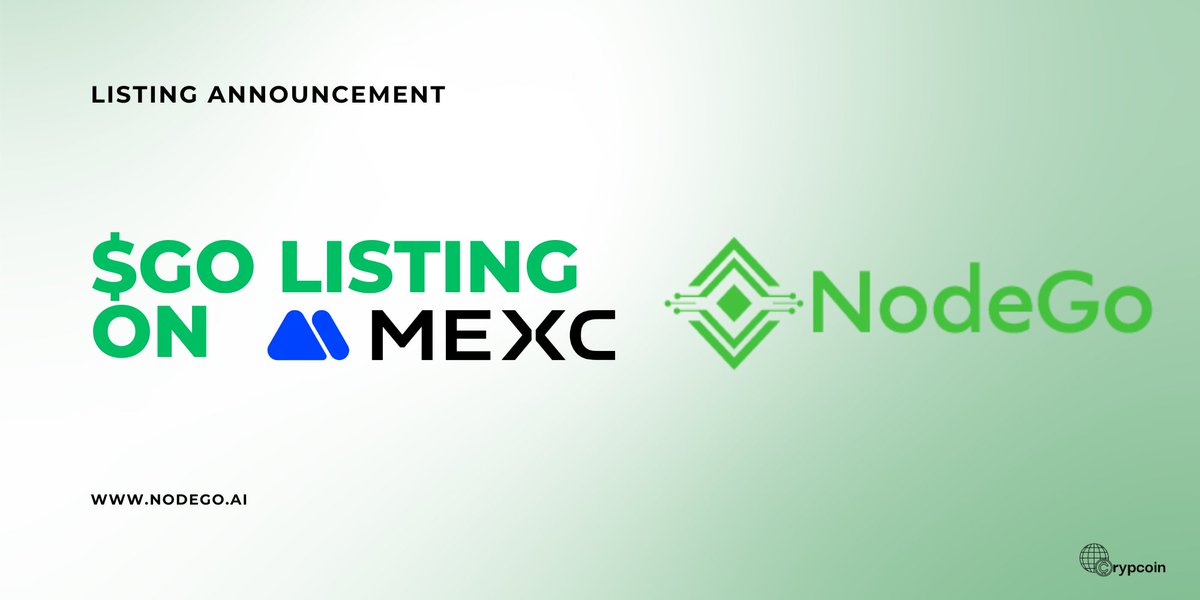Exciting News! 🚀

The wait is over! $GO 

<a href="/NodeGoAI/">NodeGo</a> is now available for trading on MEXC! This marks a major milestone for our project. 

NodeGo is a cutting-edge decentralized network designed to empower users and businesses by unlocking unused computing power for AI, spatial