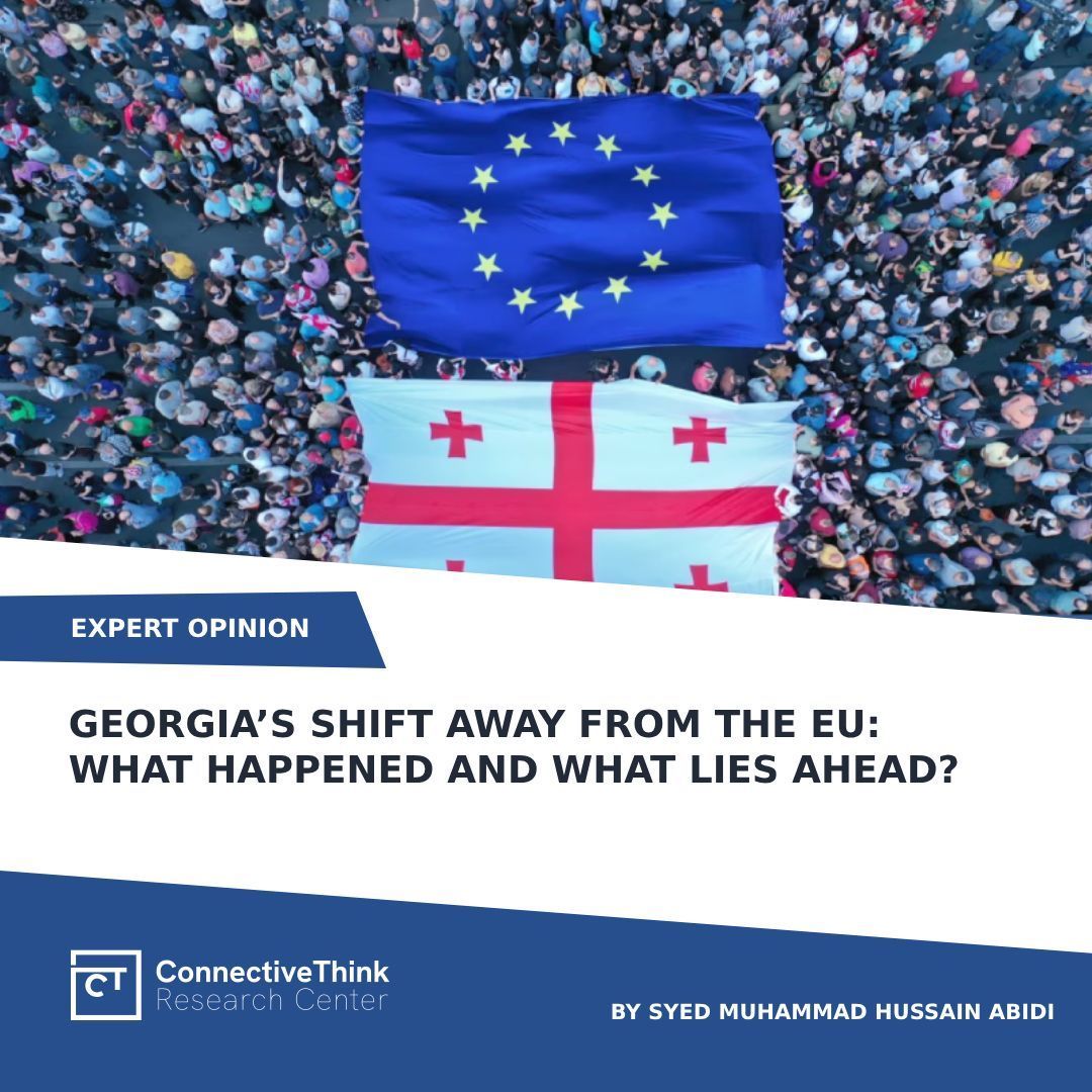 ConnectiveThink's tweet photo. Georgia: From EU Hopeful to Russian Ally?
Just one year after celebrating EU candidate status, Georgia has hit the brakes on accession talks — until 2028. What happened?
A controversial "foreign agents" law, flawed elections, violent crackdowns, and a dramatic shift in foreign policy have all pushed Georgia away from Brussels and closer to Moscow.

But is this a permanent pivot or just a pause?  👉 Read the full article: https://t.co/7gw7kQJigT 
#Georgia #EU #Russia #Geopolitics #ForeignPolicy #EasternEurope #CivilSociety #Democracy