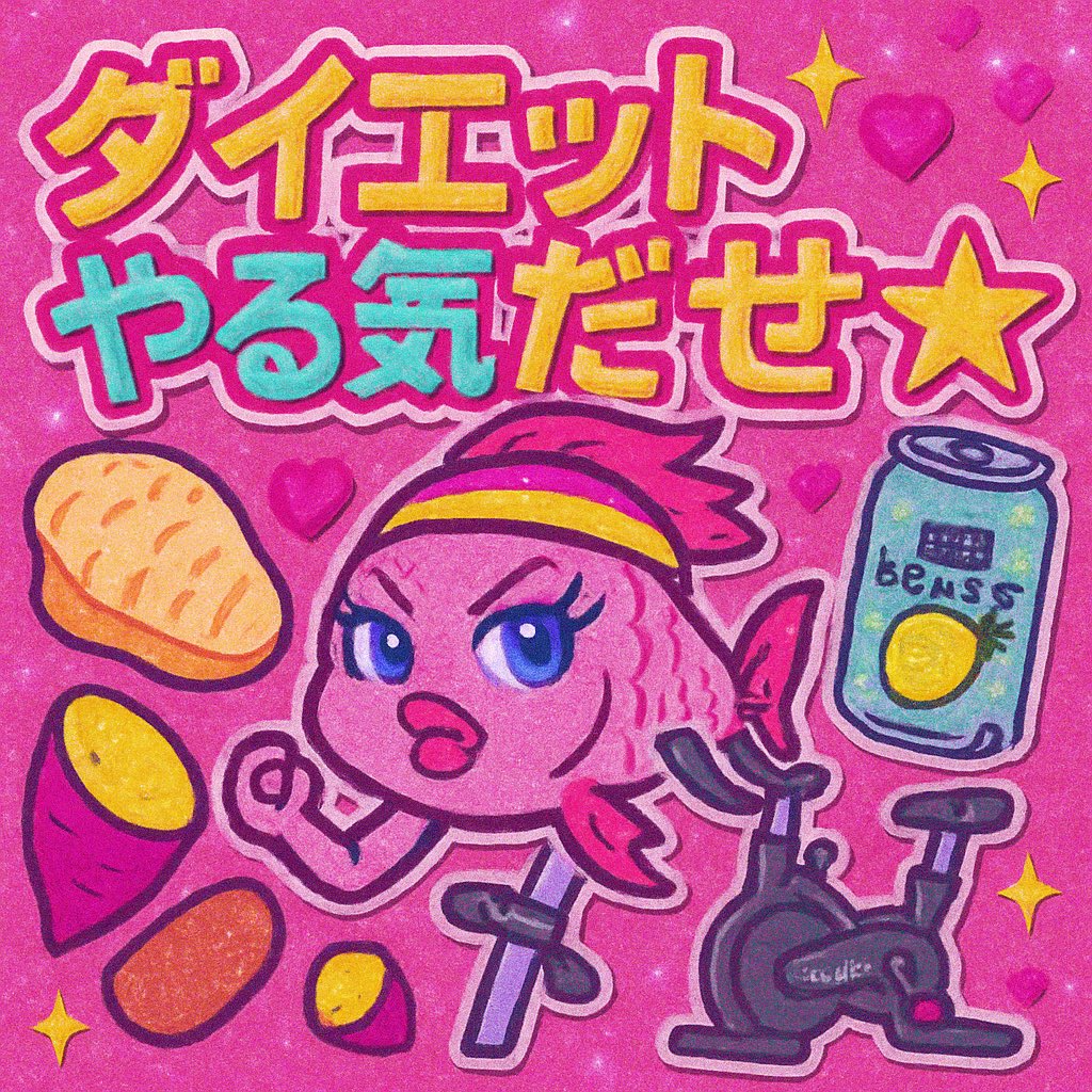 ChatGPTがダイエット応援画像作ってくれた