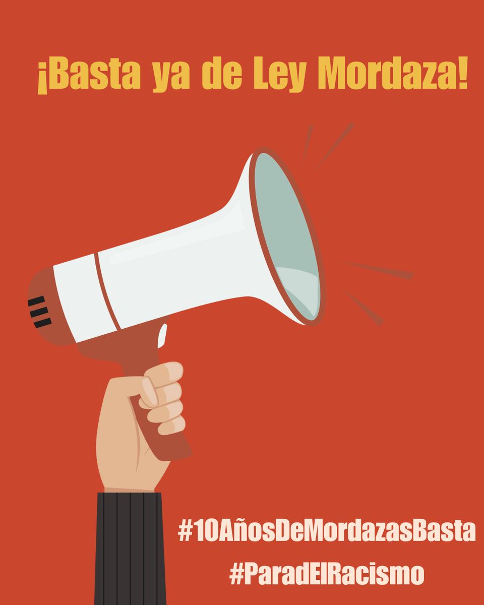 Nosomosdelito's tweet image. Nos multan por protestar.
Nos paran por ser migrantes.
Nos silencian por existir.
A 10 años de la #LeyMordaza, seguimos alzando la voz.
#10AñosDeMordazasBasta #ParadElRacismo @gpscongreso @sumar