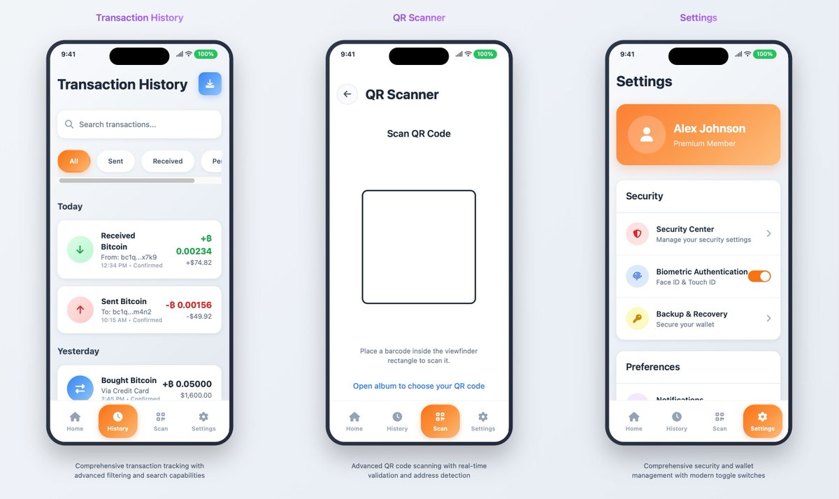 Lee_Kah_Seng's tweet image. I asked @cursor_ai to help me design a Bitcoin wallet iOS app. After a bit of back-and-forth prompting, here's what we came up with.

The best part? It was done entirely within Cursor! No external models needed. I'm quite happy with the result! 😃

Drop a comment if you’re…