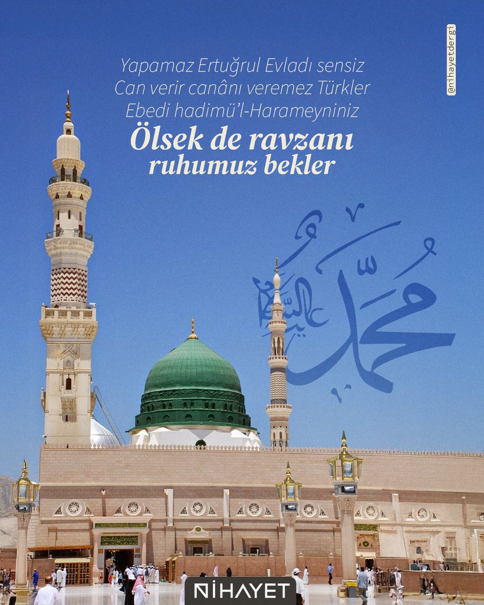 Ölsek de ravzanı ruhumuz bekler ☪