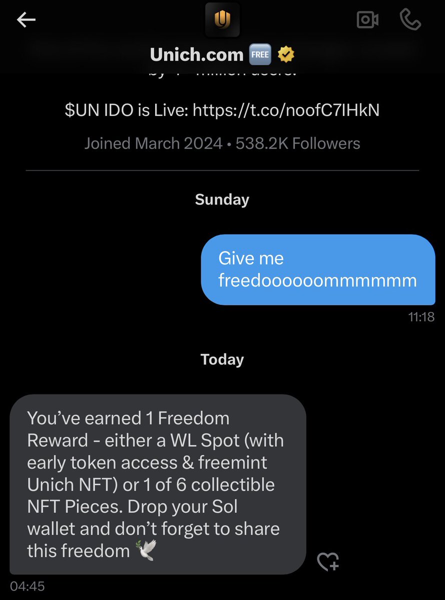 jjnetizen (@jjnetizen) on Twitter photo Finally free 🆓
I just secured my freedom🕊
Thanks to <a href="/unich_com/">Unich.com 🆓</a>
Hop in and get yours too! Finally free 🆓
I just secured my freedom🕊
Thanks to <a href="/unich_com/">Unich.com 🆓</a>
Hop in and get yours too!
