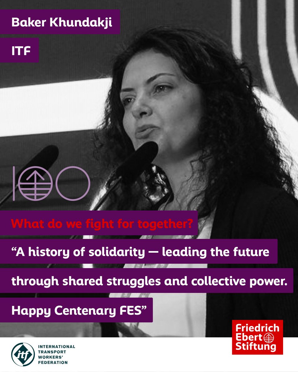 FES_SouthAfrica's tweet image. As we continue to mark #FES100, we celebrate a century of advancing social democracy, solidarity, and internationalism. Through the voices of our participants, partners, and friends, we were reminded that there is still a lot left to fight for. @ITFglobalunion