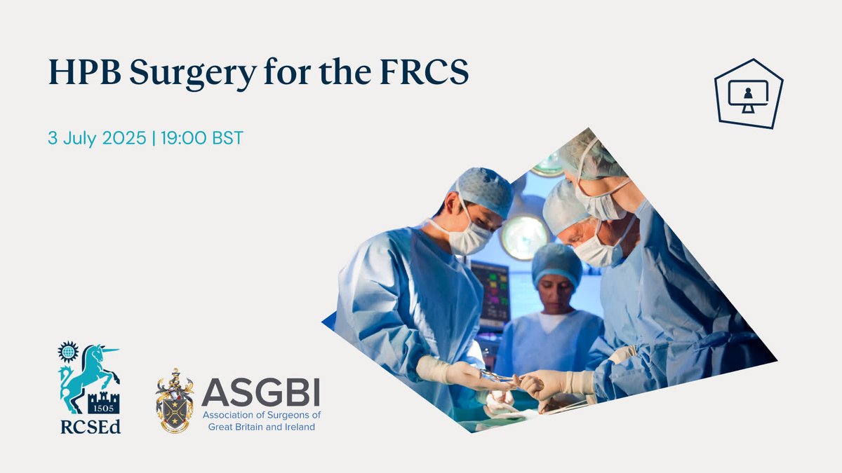 HPB surgery frequently involves complex decision-making. This webinar will focus on developing effective clinical assessment &amp; sound surgical judgment to tackle commonly tested scenarios &amp; critical decision points found in the FRCS examination.

Book here: bit.ly/4l8mj3E