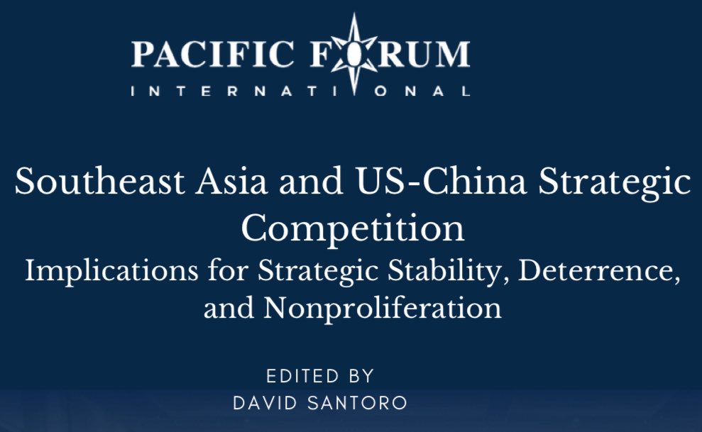 The center of gravity of US-China strategic competition is Southeast Asia. So, in this volume, I asked five Southeast Asian authors to give me their perspectives.
<a href="/PacificForum/">Pacific Forum</a> 
pacforum.org/wp-content/upl…