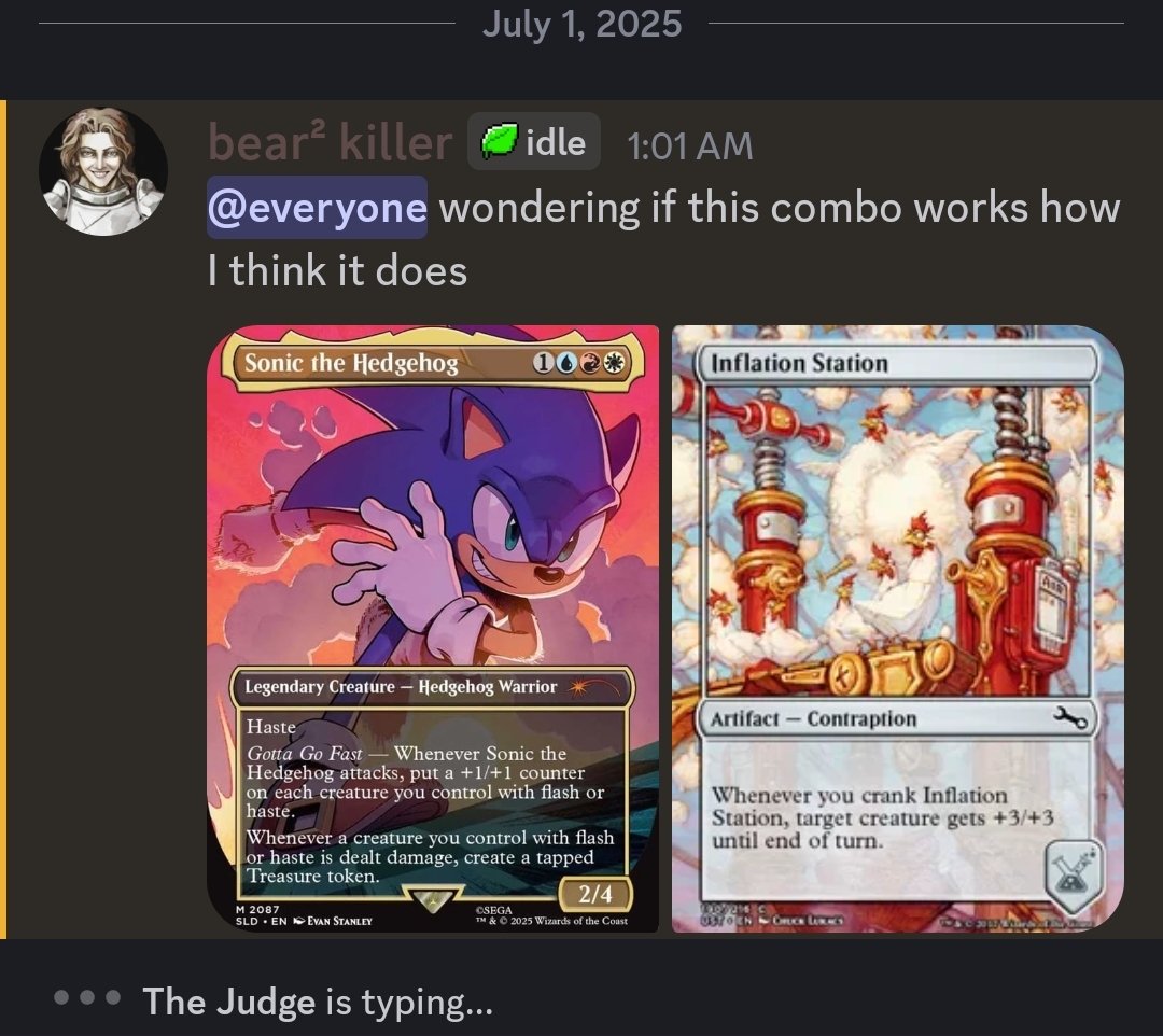 Ref9d's tweet image. Hey mtg twitter does anyone know if this combo works how I think it does? #SonicRacingCrossWorlds