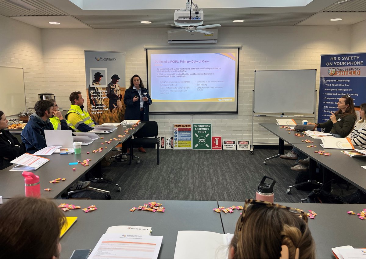 processworx's tweet photo. What a fantastic turnout at our HR &amp; Safety Refreshers!

Thanks to everyone who joined us in Esperance today- we loved the discussions and hope you’re heading back to work with fresh ideas and renewed confidence. https://t.co/ph3I02BeRE