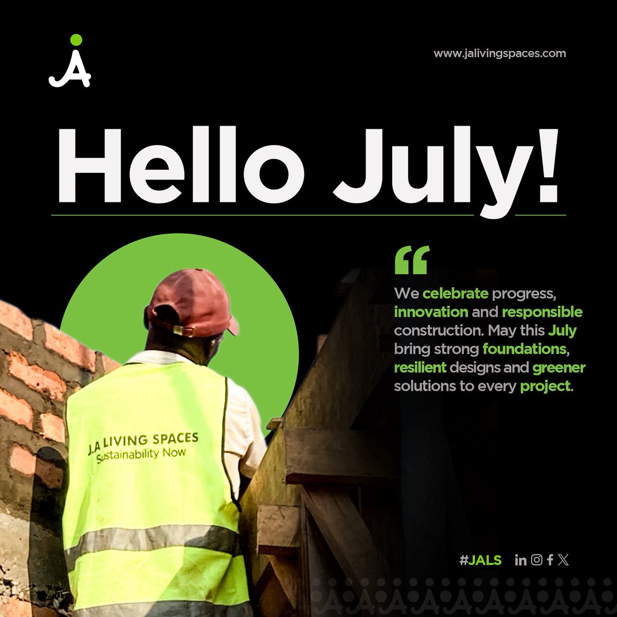 Happy New Month from all of us at JALS☘️

#July
#HappyNewMonth
#JALS
#SustainabilityNow