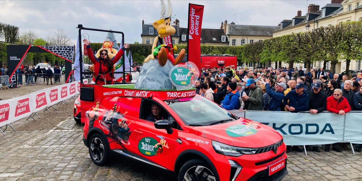 🚴‍♂️ Les Gaulois prennent la route du Tour de France !

Astérix, Obélix, Falbala &amp; Panoramix repartent pour leur 7ᵉ #TDF2025 avec le <a href="/ParcAsterix/">Parc Astérix</a> 🇫🇷

• 21 étapes, 3320 km
• Départ de Lille le 5 juillet
• Avant-première le 3 juillet au Parc
• Présents aussi sur le Tour de